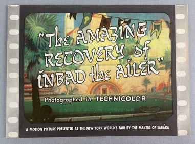 1939 The Amazing Recovery of Inbad the Ailer Premiere Cartoon Booklet