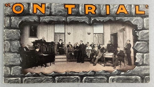 1914 On Trial Broadway Play Advertising Booklet