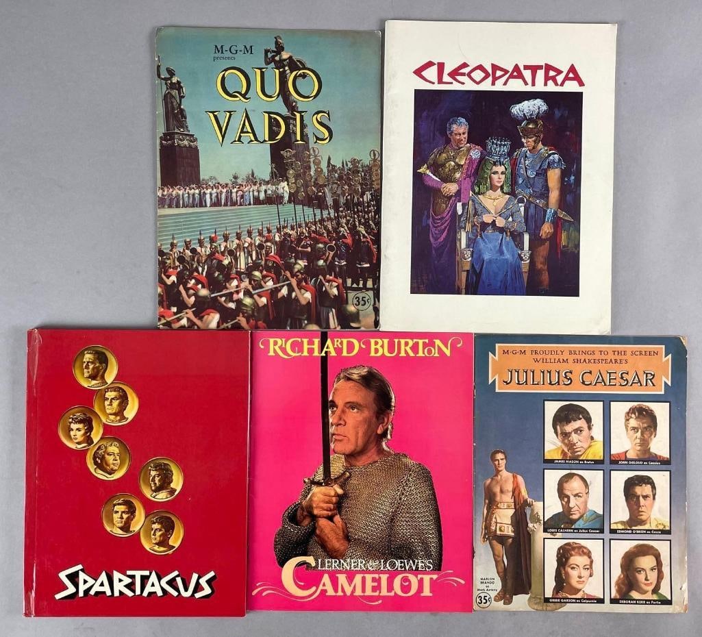 Group of 5 Vintage 1st Run Movie Programs (1 of 5)