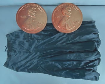 1981 Pennies From Heaven Bernadette Peters Black Satin Skirt