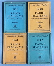 Group of 4 Radio Diagrams and Servicing Information Books