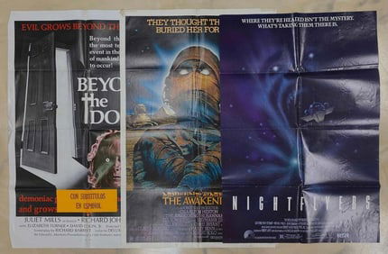 Group of 3 Horror/Sci-Fi Movie Posters