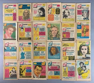 Group of 24 TV Weekly Los Angeles, Herald Examiner