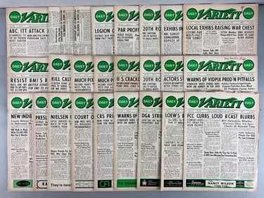 Group of 28 Daily Variety Magazines
