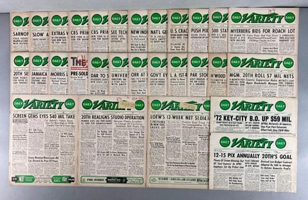 Group of 29 Daily Variety Magazines