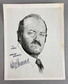 Signed William Conrad Photograph