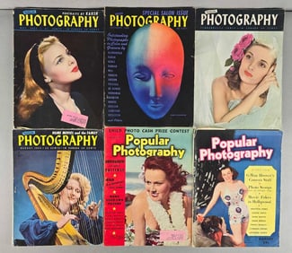 Group of 6 Early Photograph Glamour and Hollywood Magazines