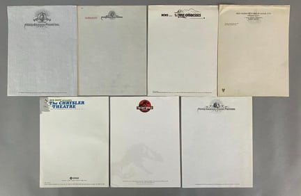 Group of 7 Movie Studio and Production Letterheads