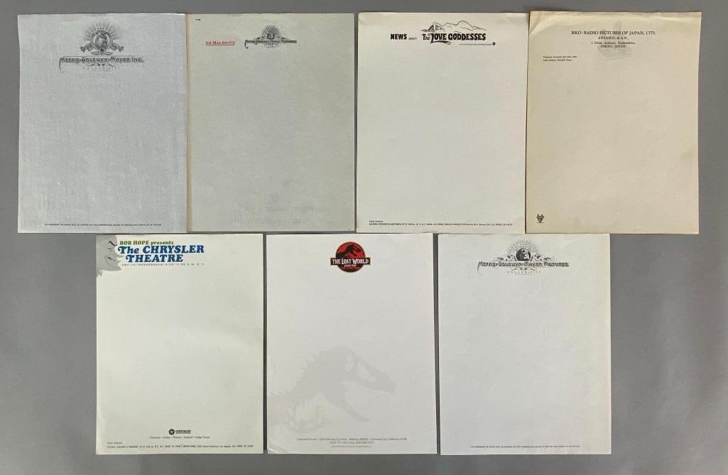 Group of 7 Movie Studio and Production Letterheads (1 of 4)