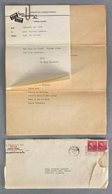 1941 Script Sent to KTAR Phoenix Arizona Broadcasting