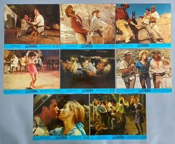 Group of 8 1968 The Pink Jungle Mini Lobby Cards