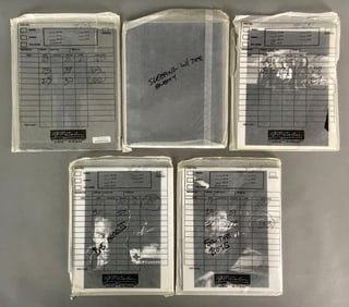 Group of 5 Sets of Movie Positives For Advertising Use