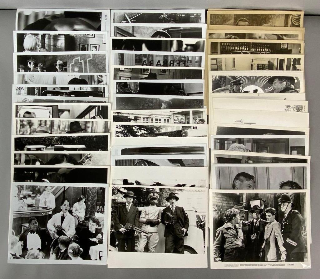Group of 4 Sets of Movie Stills: 50+ stills total, Includes stills from Avalanche Express, The Slasher, Jack the Ripper, and Bugsy Malone, All measure 8 x 10 inches.