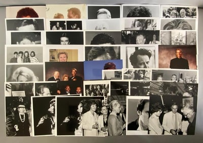 Group of 40 Hollywood Movie Star and Musician Photographs
