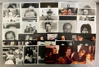 Group of 40 Hollywood Movie Star and Sports Star Photographs