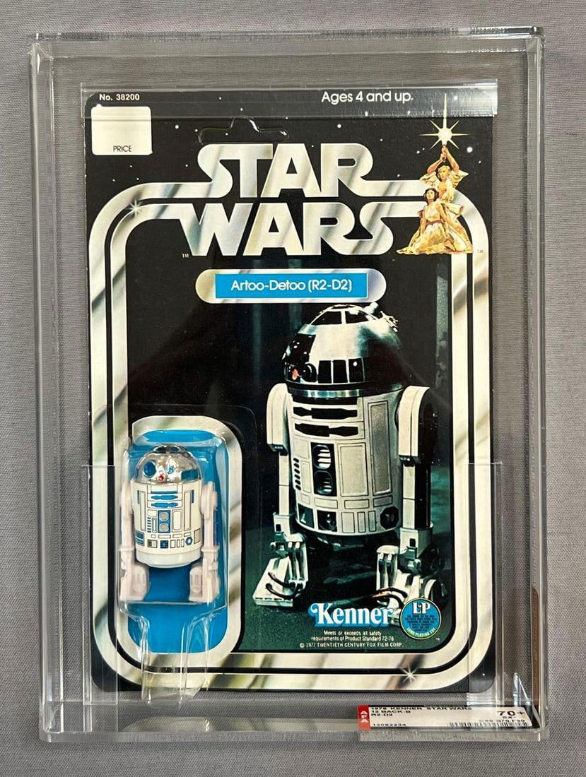 AFA Graded 1978 Kenner Star Wars 12 Back-B R2-D2 Action Figure (1 of 3)