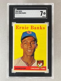 1958 Topps Ernie Banks #310 SGC 7