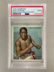 T218 Champions John Johnson, Front Face - Prize Fighter PSA 2