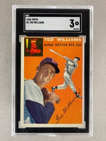 1954 Topps Ted Williams #2 SGC 3