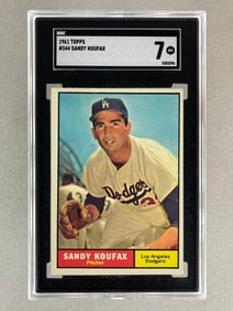 1961 Topps Sandy Koufax #344 SGC 7
