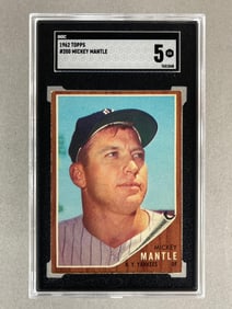 1962 Topps Mickey Mantle #200 SGC 5