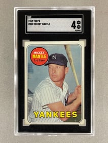 1969 Topps Mickey Mantle #500 Yellow Name SGC 4