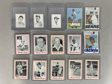 1950 Callaham HOF Tinker, Evers, Chance + 1976 Chicago Greats Cards, Chuck Connors, and More
