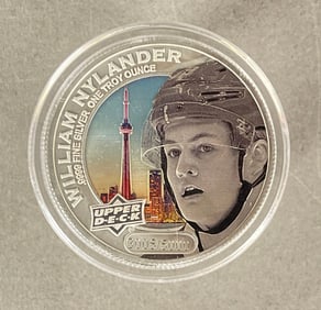 2017 Upper Deck Hockey William Nylander 1 Troy Ounce Silver Round /5000
