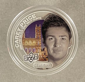 2017 Upper Deck Hockey Carey Price 1 Troy Ounce Silver Round /5000