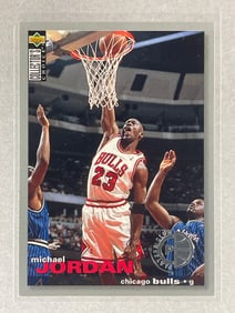 Rare 1995 Collectors Choice Platinum Players Club Michael Jordan #45