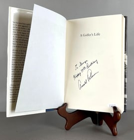 Arnold Palmer Signed A Golfers Life Book with JSA COA