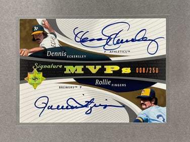 2005 Ultimate Signature MVPs Dennis Eckersley and Rollie Fingers Autos 8/250