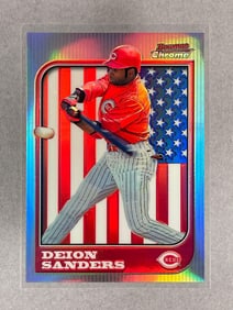 1997 Bowman Chrome International Refractor Deion Sanders #R51
