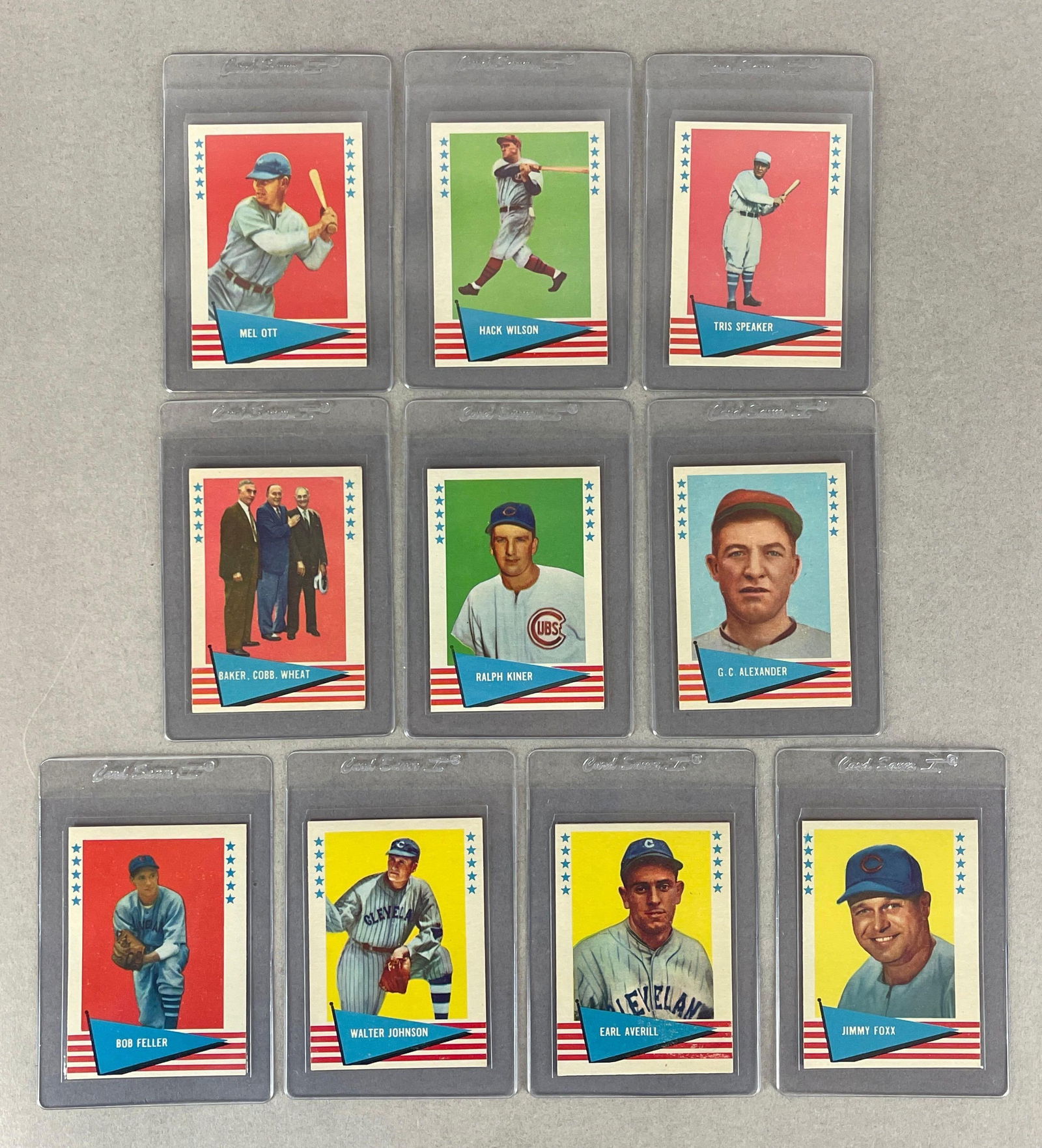10 - 1961 Fleer Baseball HOFs High-Grade Cards (1 of 2)