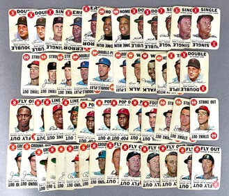 45+ 1968 Topps Game Baseball Cards with Mantle, Mays, and Clemente