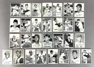 1969 Topps Deckle Edge Near Complete Set 27/33 + 2 Short Prints