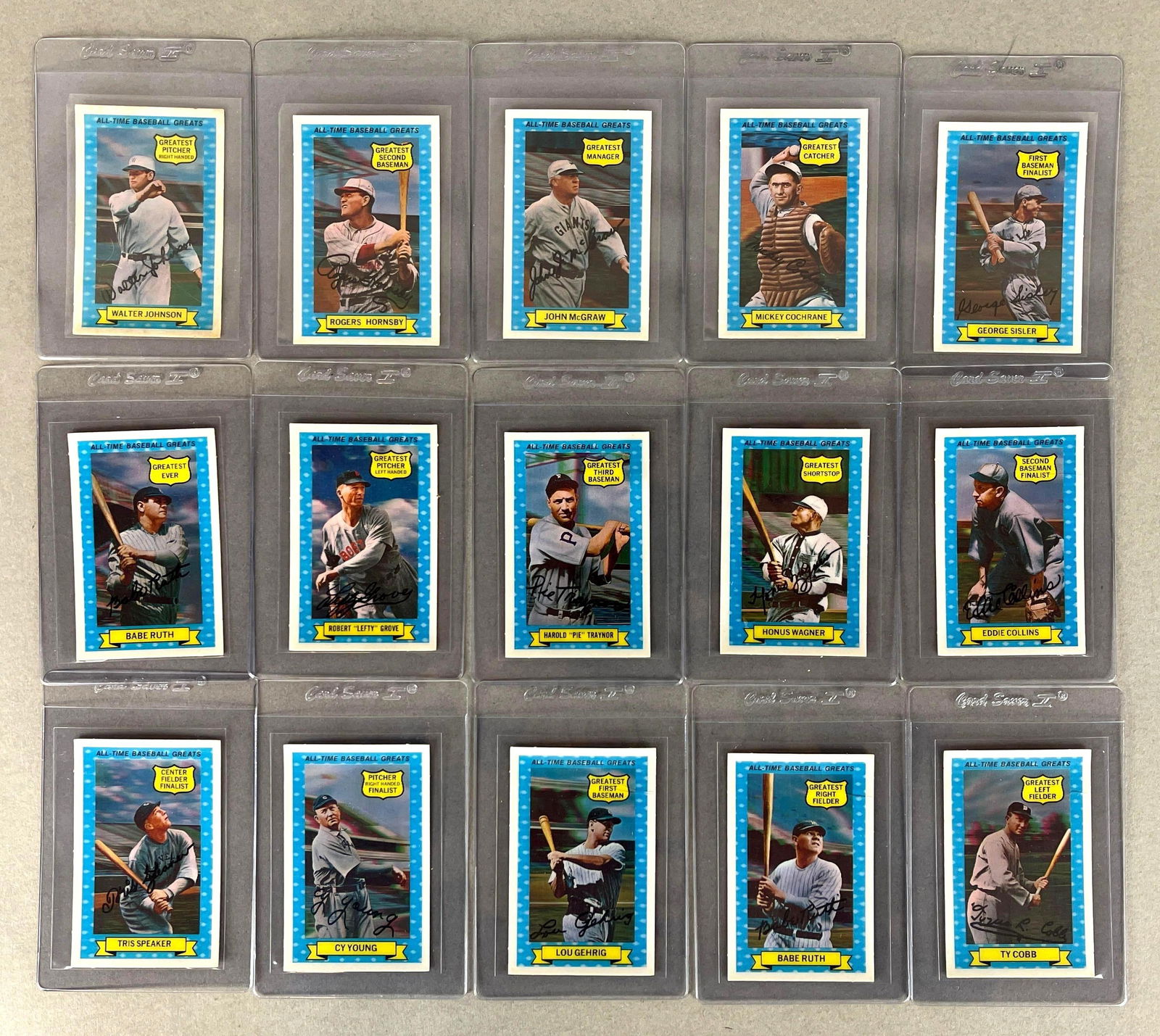 1972 Kelloggs All-Time Greats Complete Set of 15, 2 - Babe Ruths (1 of 2)