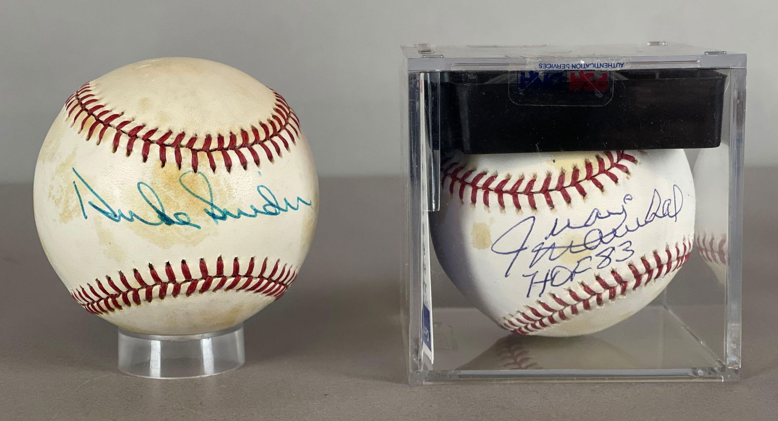Juan Marichal PSA 9 Signed Baseball + Duke Snider Signed Baseball (1 of 2)