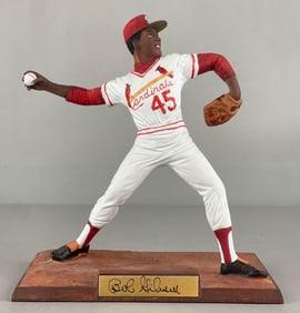 Bob Gibson Signed Prosport Creation Figurine Statue 681/2181