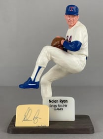 Nolan Ryan Signed Southland Plastic Figurine Statue 580/1000