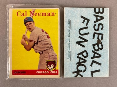 1958 Topps Baseball West Corps Cello Fun Pack