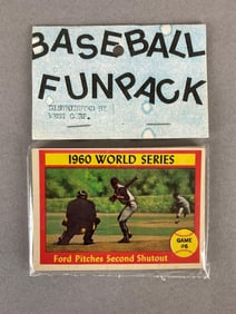 1961 Topps Baseball West Corps Cello Fun Pack with Whitey Ford WS on Top