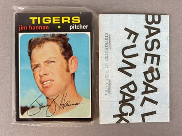 1971 Topps Baseball West Corps Cello Fun Pack with Steve Carlton on The Back