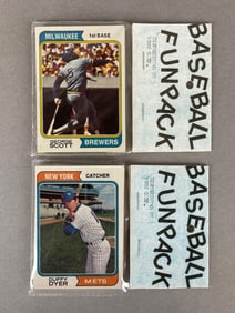 1974 Topps Baseball West Corps Cello Fun Pack
