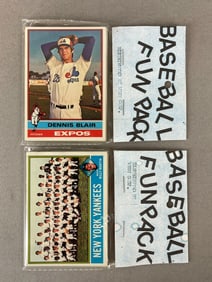 2 - 1976 Topps Baseball West Corps Cello Fun Pack