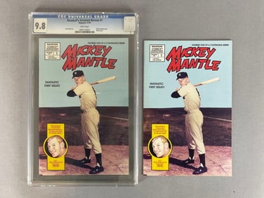 1991 Mickey Mantle Baseballs Greatest Heroes Comic #1 CGC 9.8 + Ungraded