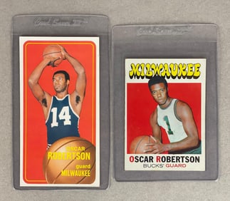 1970 and 71 Topps Oscar Robertson Cards