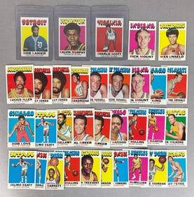 33 - 1971 Topps Basketball High-Grade Cards with Lanier, Murphy, and Scott Rookies