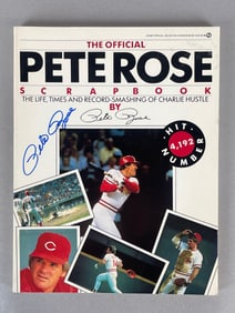 Pete Rose Signed The Official Pete Rose Scrapbook