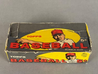 1959 Topps Baseball 5 Cent Empty Display Box